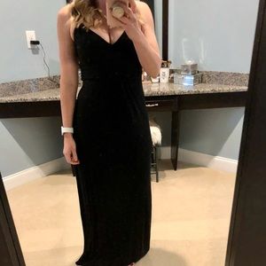 Loft black maxi dress small